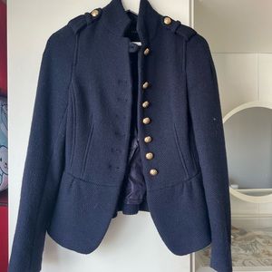 Blue Zara military jacket